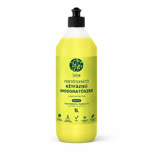Cleaneco Kétfázisú fertőtlenítő mosogatószer Cleaneco 1L
