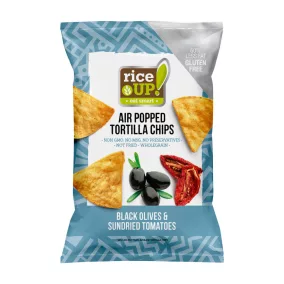   Rice Up tortilla chips fekete olivabogyó és paradicsom ízű 60 g
