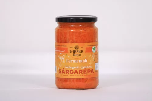 Farmer Lánya fermentált fokhagymás gyömbéres sárgarépa 720 ml