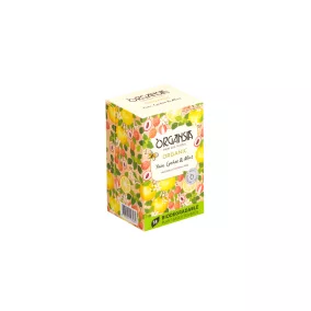 Basilur bio organsia yuzu licsi és menta tea 18db 32,4 g