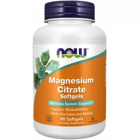 Now magnesium citrate 134mg lágykapszula 90 db