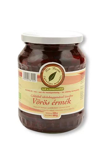 Bio Berta bio vörös érmék cékla savanyúság 720 ml