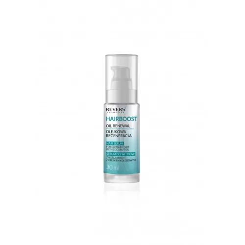 Revers hairboost hajkisimító hajvégápoló olaj fénytelen gyenge hajra kókusz olajjal 30 ml