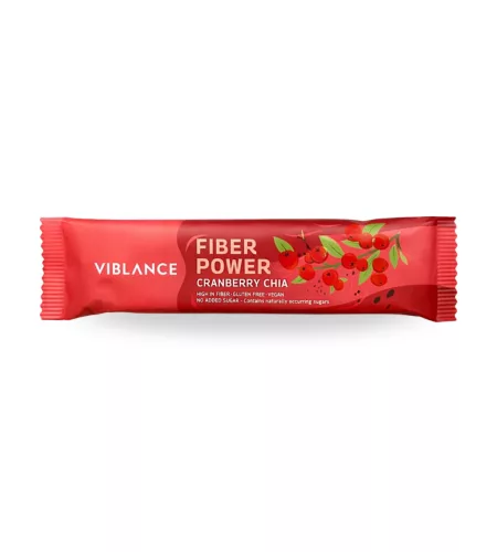 Viblance fiber power bar vörösáfonya & chia 40 g