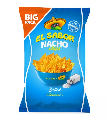 El sabor big nacho chips gluténmentes sós 180 g