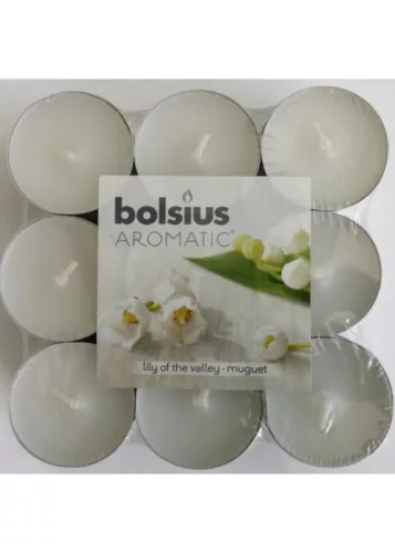Bolsius illatos teamécses gyöngyvirág 18 db