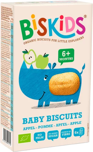 Biskids Baby Biscuits almás biokeksz 120 g