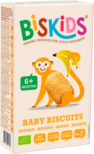 Biskids baby biscuits banános biokeksz 120 g