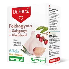 Dr.herz fokhagyma+galagonya+olajfalevél kapszula 60 db