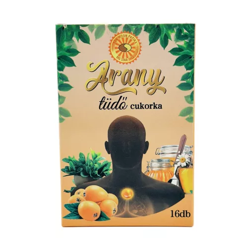 Sun Moon arany tüdő torokcukorka 16 db