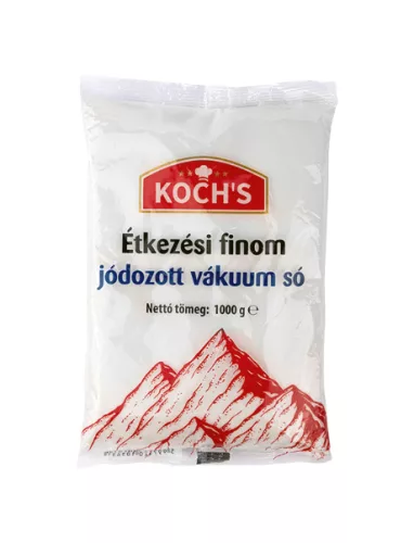 Kochs étkezési finom jódozott vákuum só 1000 g
