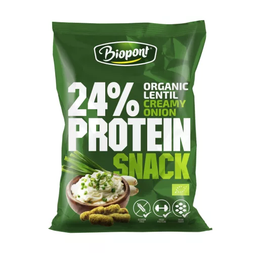 Biopont bio gluténmentes joghurtos-hagymás snack 50 g