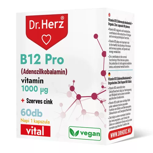 Dr.herz b12 pro 1000 mcg kapszula 60 db