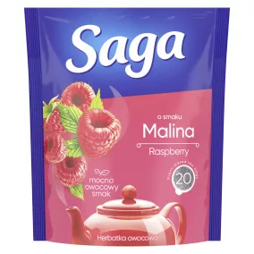 Saga gyümölcstea málna 20x1,7g 34 g