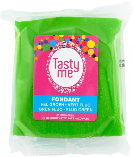 Tasty Me glutén- és laktózmentes fondant fényes zöld 200 g