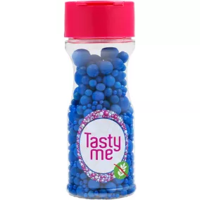   Tasty Me gluténmentes cukorgyöngy tortadekor mix királykék 70 g