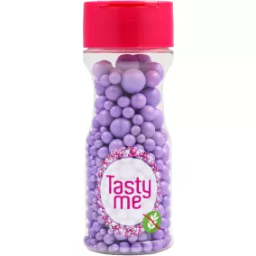  Tasty Me gluténmentes cukorgyöngy tortadekor mix viola 70 g