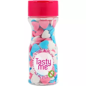 Tasty Me gluténmentes cukor tortadekor mix szívek 50 g