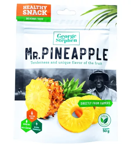 George & Stephen mr. pineapple prémium aszalt ananász 50 g