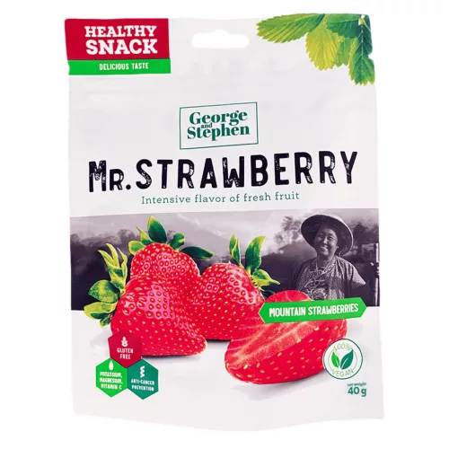 George & Stephen mr. strawberry prémium aszalt eper 40 g
