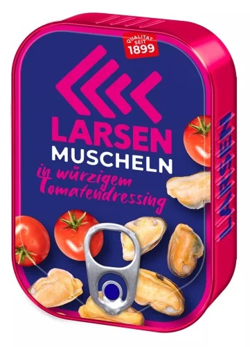Larsen kagyló csípős paradicsomszószban 110 g