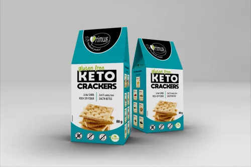 Primus gluténmentes vegán keto crackers keksz 80 g