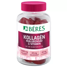   Béres kollagén, hialuronsav, c-vitamin cukormentes gumitabletta 50 db