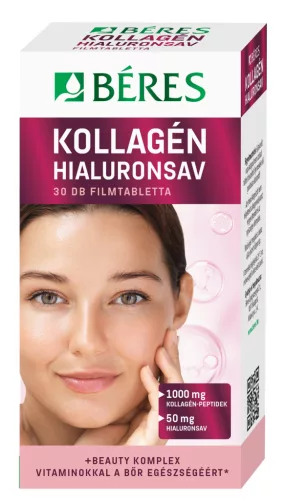 Béres kollagén-hialuronsav filmtabletta 30 db