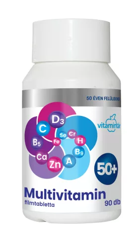 Béres vitamintár multivitamin 50 éven felülieknek filmtabletta 90 db