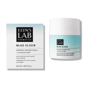   Elyn's Lab blue elixir anti-aging arckrém rézpeptiddel és növényi őssejt-kivonattal 50 ml