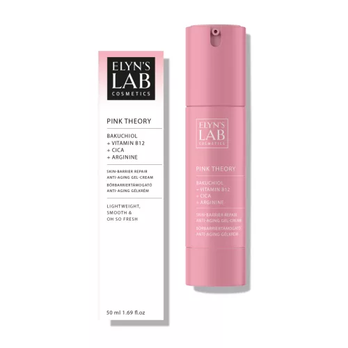Elyn's Lab pink theory bőrbarriertámogató smart-aging gélkrém bakuchiollal és b12-vitaminnal 50 ml