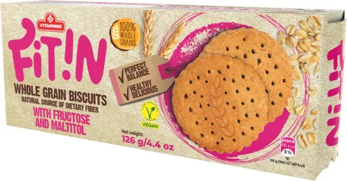 Fit in teljes kiőrlésű keksz cukormentes 126 g
