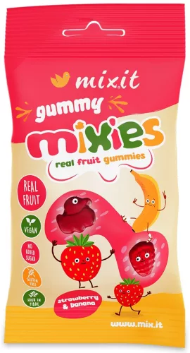 Mixit gyümölcsös mixies-természetes gyümölcszselé eper-banán 35 g