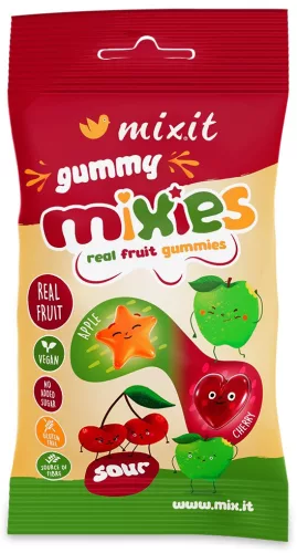 Mixit gyümölcsös mixies-természetes gyümölcszselé alma-cseresznye 35 g