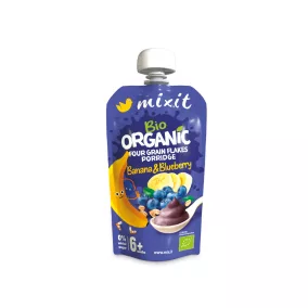 Mixit bio gyümölcspüré banán és áfonya 110 g