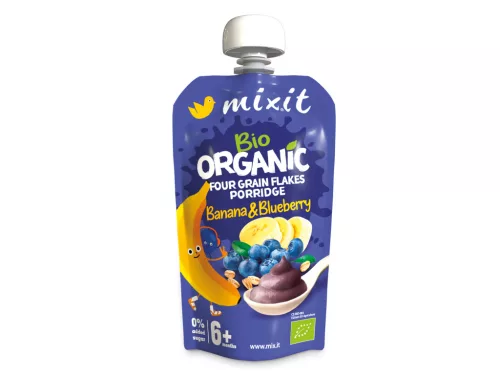 Mixit bio gyümölcspüré banán és áfonya 110 g