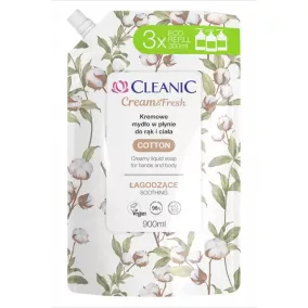 Cleanic folyékony szappan utántöltő cotton fresh 900 ml