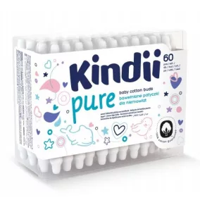   Kindii Pure biztonsági fültisztító biológiailag lebomló 60 db