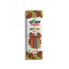 Veggy gumicukor fruit mix sour belts 170 g