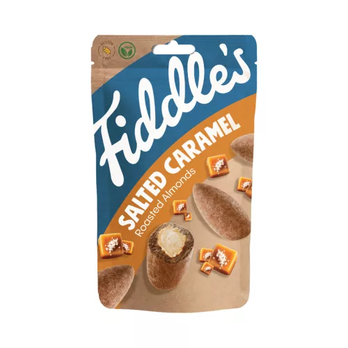 Fiddle's gluténmentes, vegán sós karamellás pörkölt mandula 70 g