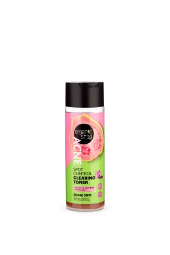 Organic Shop acne tisztító tonik pattanásos bőrre bio guavával 200 ml