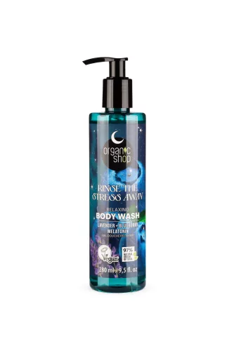 Organic Shop relaxáló tusfürdő levendulával, áfonyával és melatoninnal 280 ml