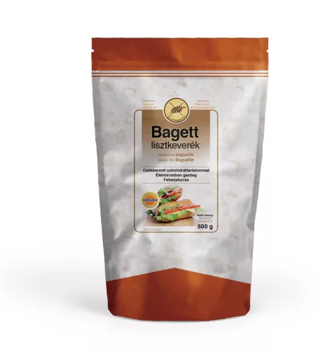 Dia-Wellness prémium gluténmentes bagett lisztkeverék csökkentett szénhidráttartalommal 500 g