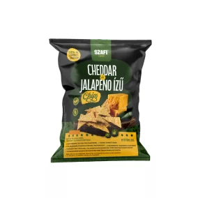 Szafi Free gluténmentes cheddar-jalapeno ízű chips 50 g