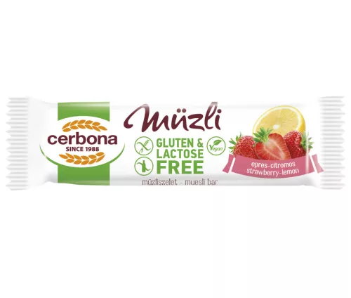 Cerbona szelet gluténmentes epres-citromos 35 g