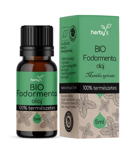 Herbys bio fodormenta olaj foodgrade 5 ml