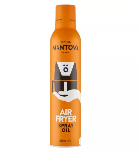 Mantova 230 air fryer spray - magas olajsav tartalmú napraforgó olajjal, avokádó- és rizs olajjal 200 ml