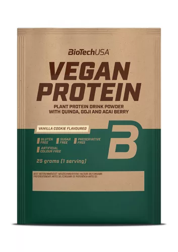 Biotech vegan protein vaníliás sütemény ízű 25 g