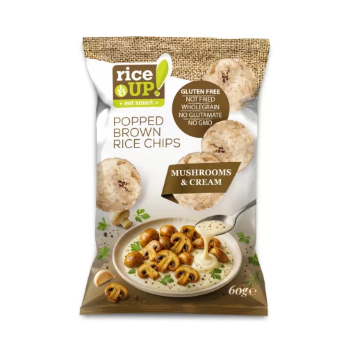 Rice Up chips gombás-tejszínes ízű 60 g
