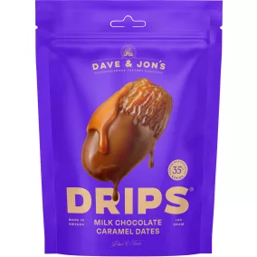 Dave & Jon's dates drips milk chocolate caramel 100 g